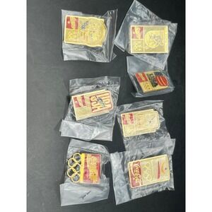 Coca Cola Olympic Pin Lot of 7 USA Cycling Diving Barcelona‎ Boxing Gymnastics